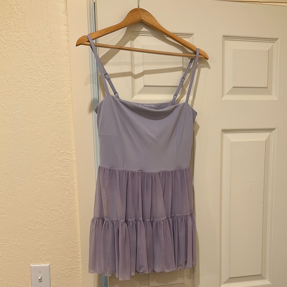Light Lavender Tiered Slip Camisole Dress - Women's